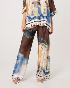 Products: Italian Satin village print pants - 4Artsake