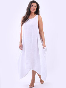 Tank linen dress 8472 - 4Artsake