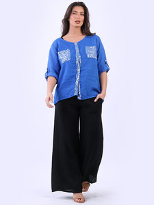 Products: CODE 8729 Sequin Linen top - 4Artsake