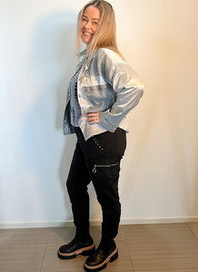 Italian Shiny Anglaise Crop Jacket - 4Artsake