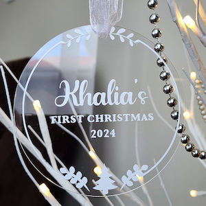 Clear Christmas Bauble