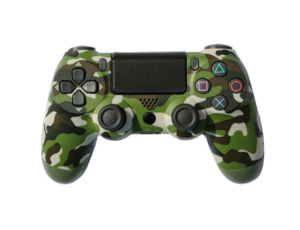 Premium Wireless PS4 Controller Camo Green | Bluetooth Gamepad for PS4 & PC