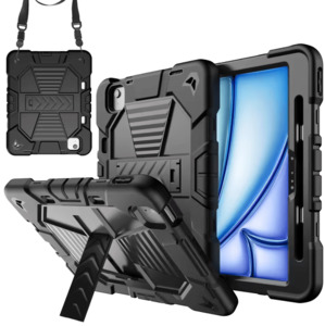 Ipad Cases Covers: Rugged iPad Air 11" 2024 Case – Shockproof Cover Stand & Pencil Holder