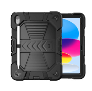 Rugged iPad 10th/11th Gen 10.9" Case – Shockproof Cover Stand & Pencil Holder