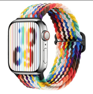 Apple Watch Braided Nylon Band – Adjustable Buckle, Lightweight & Stretchy
