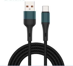 Charging Cables Adapters: Type-C Nylon Braided Cable 1M – Fast Charging USB-C Phone Cable