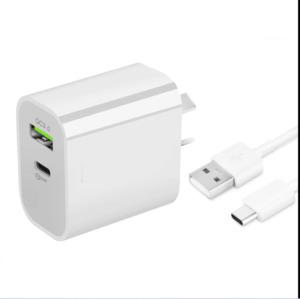Charging Cables Adapters: 20W Fast Wall Charger – USB-C PD Charger with Type-C Cable