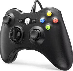 Dual Vibration Wired Controller for Xbox 360 & PC – Gamepad