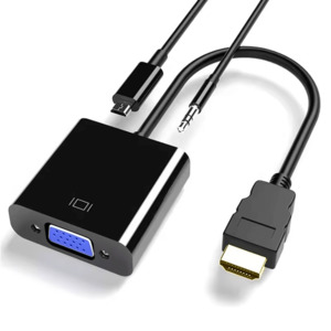 HDMI to VGA Converter Adapter with Audio & USB