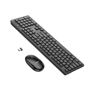 Keyboard Mouse: Hoco Wireless Keyboard Mouse Combo With USB Receiver (GM17)