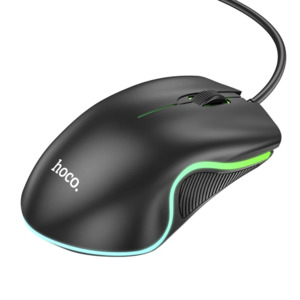Keyboard Mouse: Hoco Wired Gaming Mouse RGB Ergonomic GM19