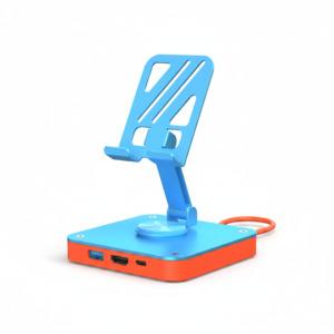 Gaming Accessories: Adjustable 3-in-1 Nintendo Switch Stand USB-C Hub with 4K HDMI & 100W PD Charging