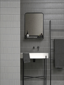 300x300: Imari Glazed Speckle Grey Kitkat Mosaic Sheet 300×300 Y15FW23