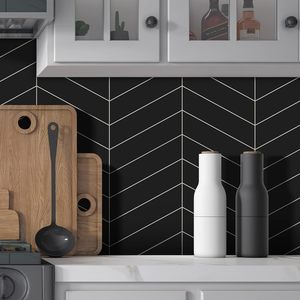 Chevron Onyx Matt Mosaic Sheet 318×224 SZ009