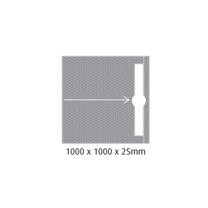 Showers: MARMOX Ready to Tile Over Shower Base 1mx1m Trough Drain Traverse