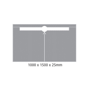 MARMOX Ready to Tile Over Shower Base 1mx2m Trough Drain Longitudinal