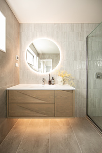 ARUVO™ BEVALE Collection Plywood Vanity Varnished Oak W1200mm Basin Options