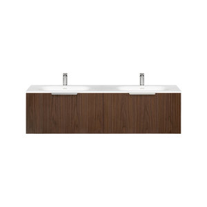 ARUVO™ ROMEO Collection Plywood Vanity Rich Walnut W1500mm Basin Options