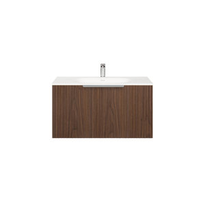 ARUVO™ ROMEO Collection Plywood Vanity Rich Walnut W750mm Basin Options
