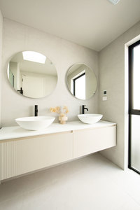 ARUVO™ BECA Collection Plywood Vanity Powder White W1800mm Basin Options