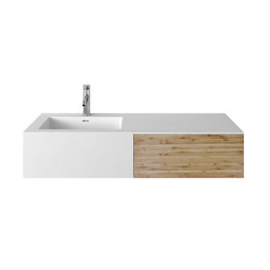 ARUVO™ CUBIC Composite Stone Wall-mounted Basin W1200mm