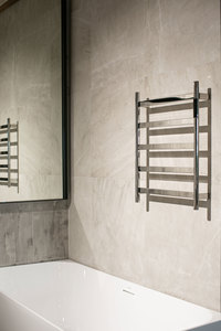 ARUVO® AMAIA Innovative Heated Towel Rail 5 Bar with Timer and Temperature Setting Chrome