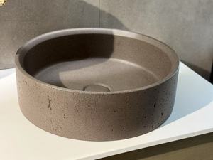 ARUVO™ ACOVI Concrete Travertine Countertop Basin Matte Taupe