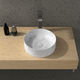 ARUVO® VENATA Natural Marble Countertop Basin White