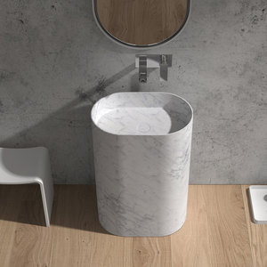 Basins: ARUVO® VERA Calacatta Gold Pedestal Basin