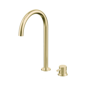 Products: ARUVO® VENTRO Deck-mount Basin Mixer Brushed Brass