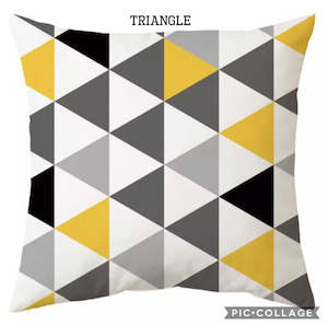 Beddings: Beddings - Throw Pillow Case - Yellow - Clearance