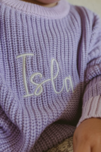 Chunky Knit Sweater - Wisteria