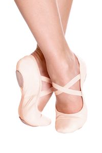 Ballet Shoes: SD60L Adult Leather Split Sole Ballet Shoe - Pink