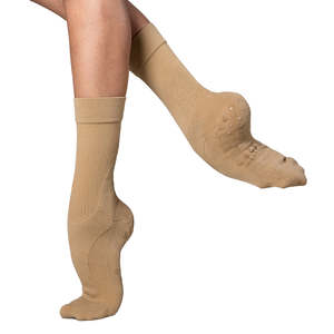 Dance Sock PivotPerfect - Energetiks - Tan - Black
