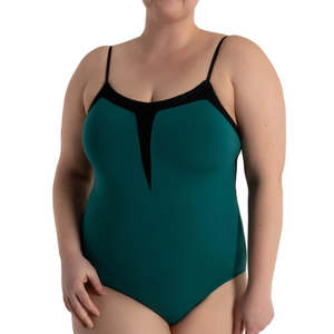 Leotards: Majestic Lines Cleo Leotard - Storm