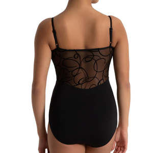 Leotards: Majestic Lines Cleo Leotard - Black