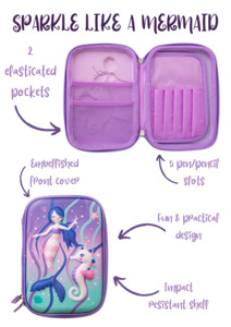 Mad Ally: Mermaid Hard Pencil Case