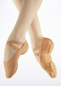 So Danca SD16 Canvas Split Sole Ballet Shoe Nude / Black / White