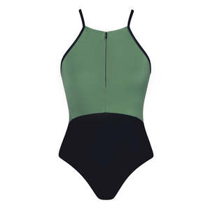 Botanica: Isabelle Zip Leotard - Fern