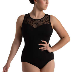 Majestic Lines: Majestic Lines Diana Leotard - Black