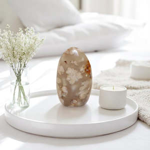 Crystals: Flower Agate Freeform Crystal Medium