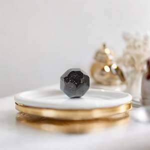 Gifts For Her: Almandine faceted garnet crystal