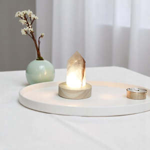 Crystal Lamps: Smoky quartz crystal lamp