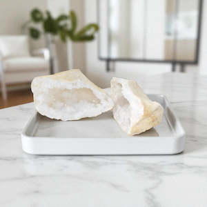 Crystals: Quartz crystal Geode Sandwich