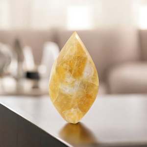 High grade large golden healer crystal flame 3.7kg