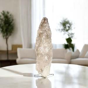 Collector's Piece | large smoky quartz laser elestial crystal point 4.68kg