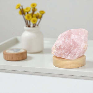 Lovers Rose quartz Crystal Lamp