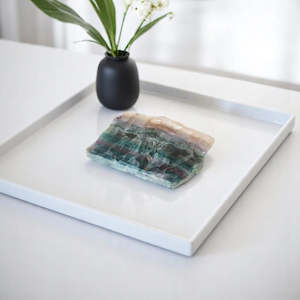 Large Crystals: Fluorite crystal slice