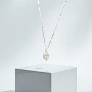 Bespoke - Celestite crystal Silver Necklace