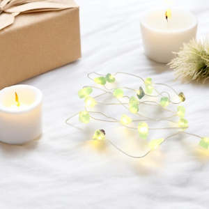 Accessories: Green Fluorite crystal fairy lights